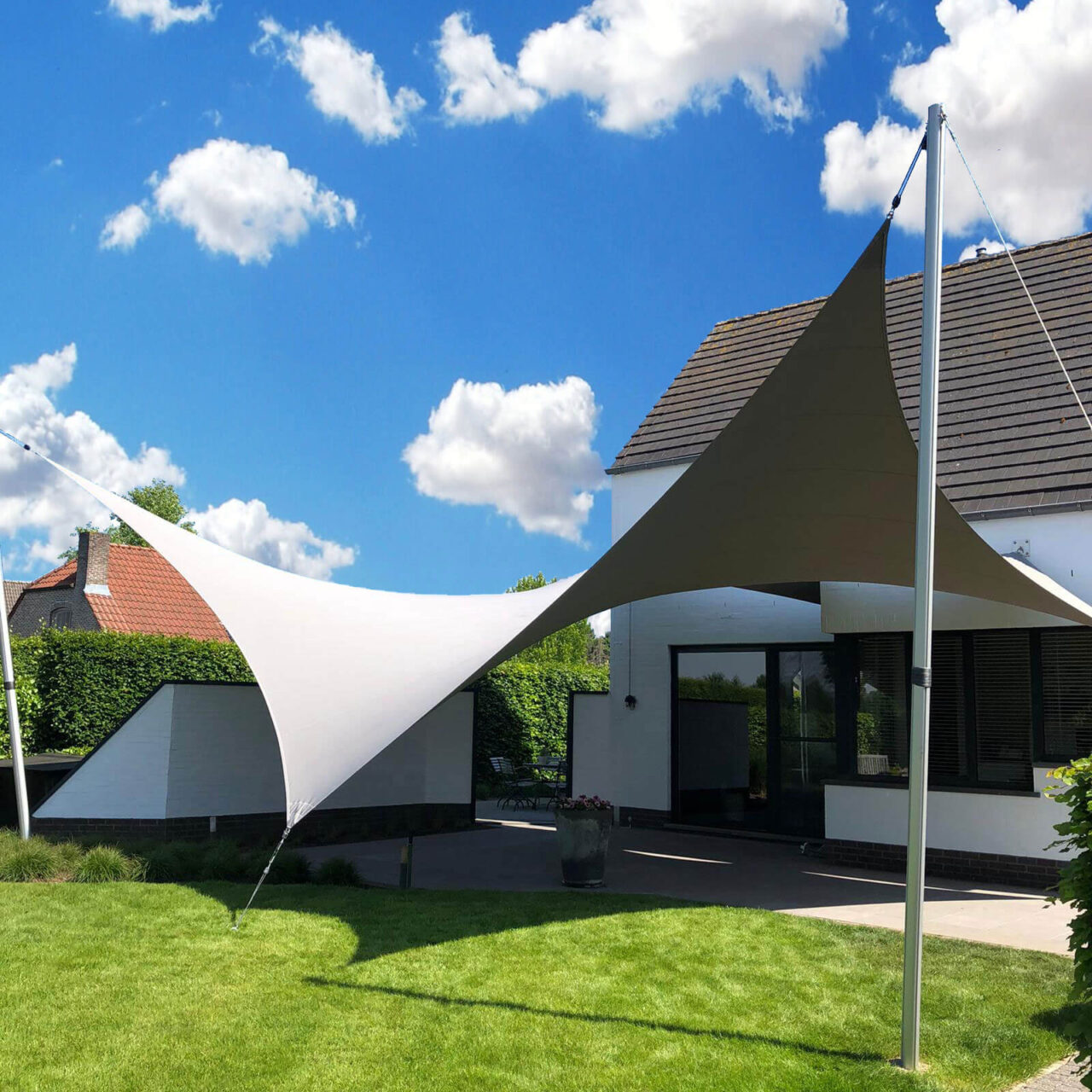 Removable Shade Sail roof solution