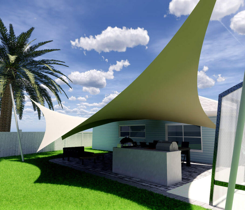 Removable Shade Sail roof solution