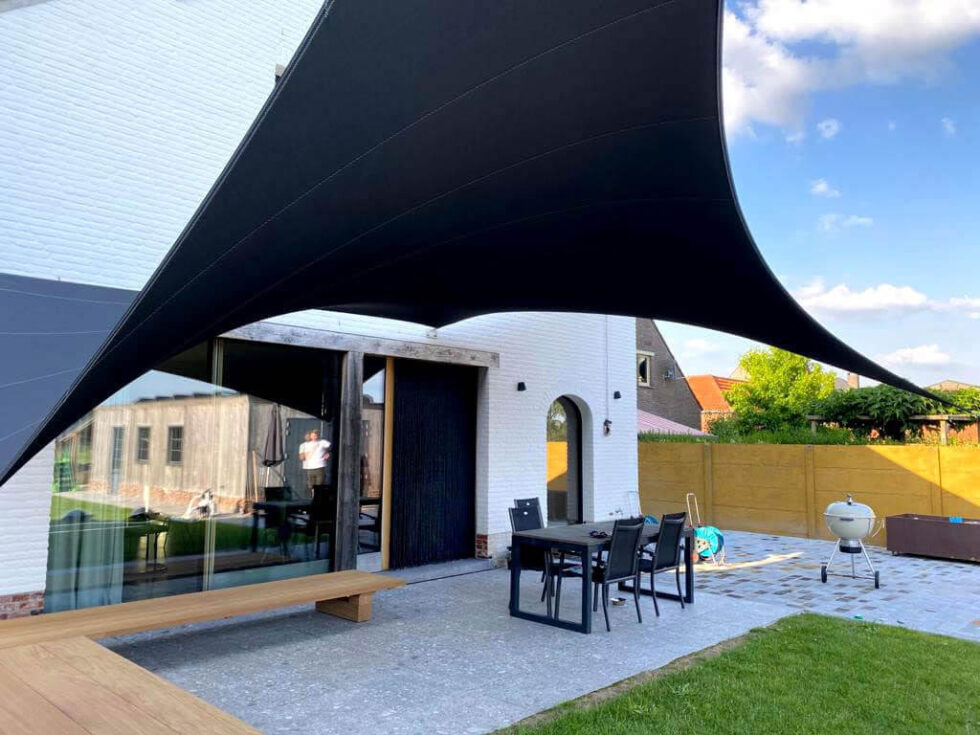 Removable Shade Sail roof solution