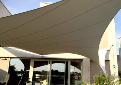 Unique and customized textile patio roofs, carports, business solutions or stand-alone lounge roofs