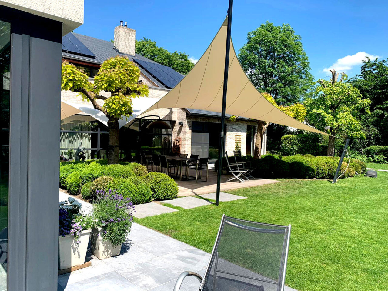 Removable Shade Sail roof solution