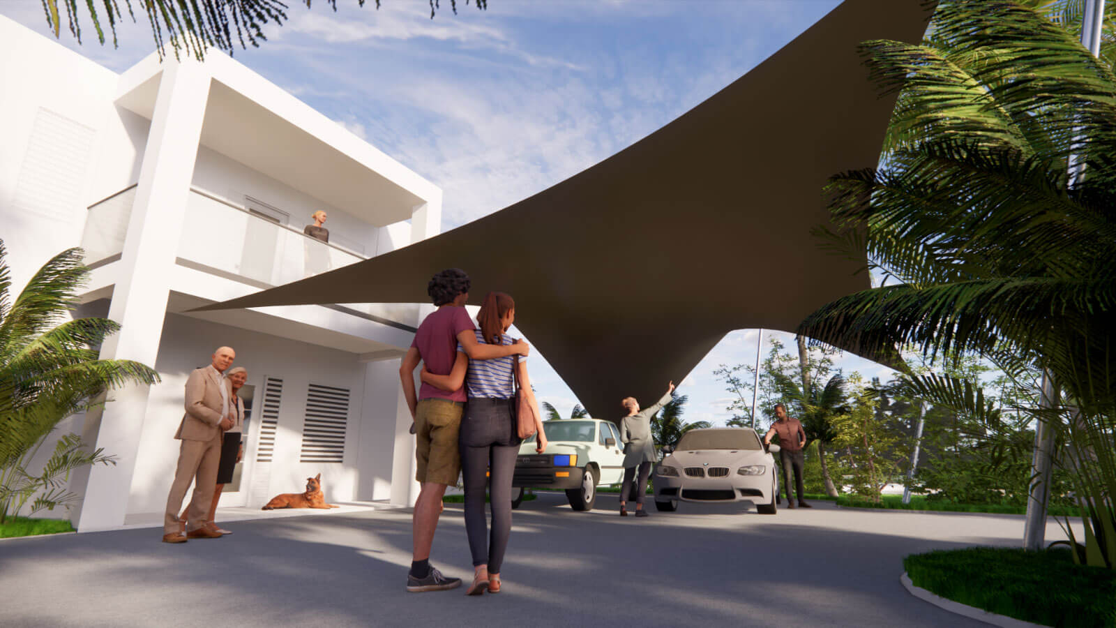 De vele mogelijkheden als een vrijstaande carport of vast aan huis komen wij bij u thuis presenteren aan de hand van een 3D-studie.