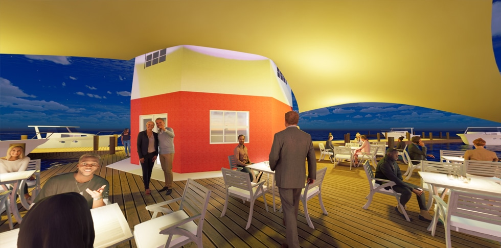 stylish-texstyleroofs-commercial-patio-cover-Faro-Blanco-Marina-shade-sail-tensile-membrane-360-panorama