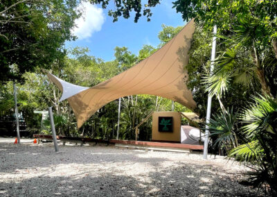 Crane Point Hammock – Museum and Nature Trails – Stand alone coverage outdoor seating area for open stage